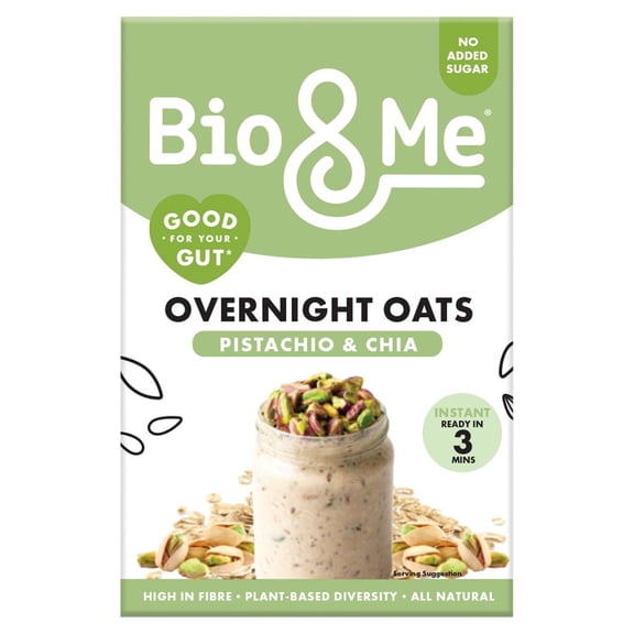 Bio&Me Pistachio Overnight Oats 350g, Imported from Britain