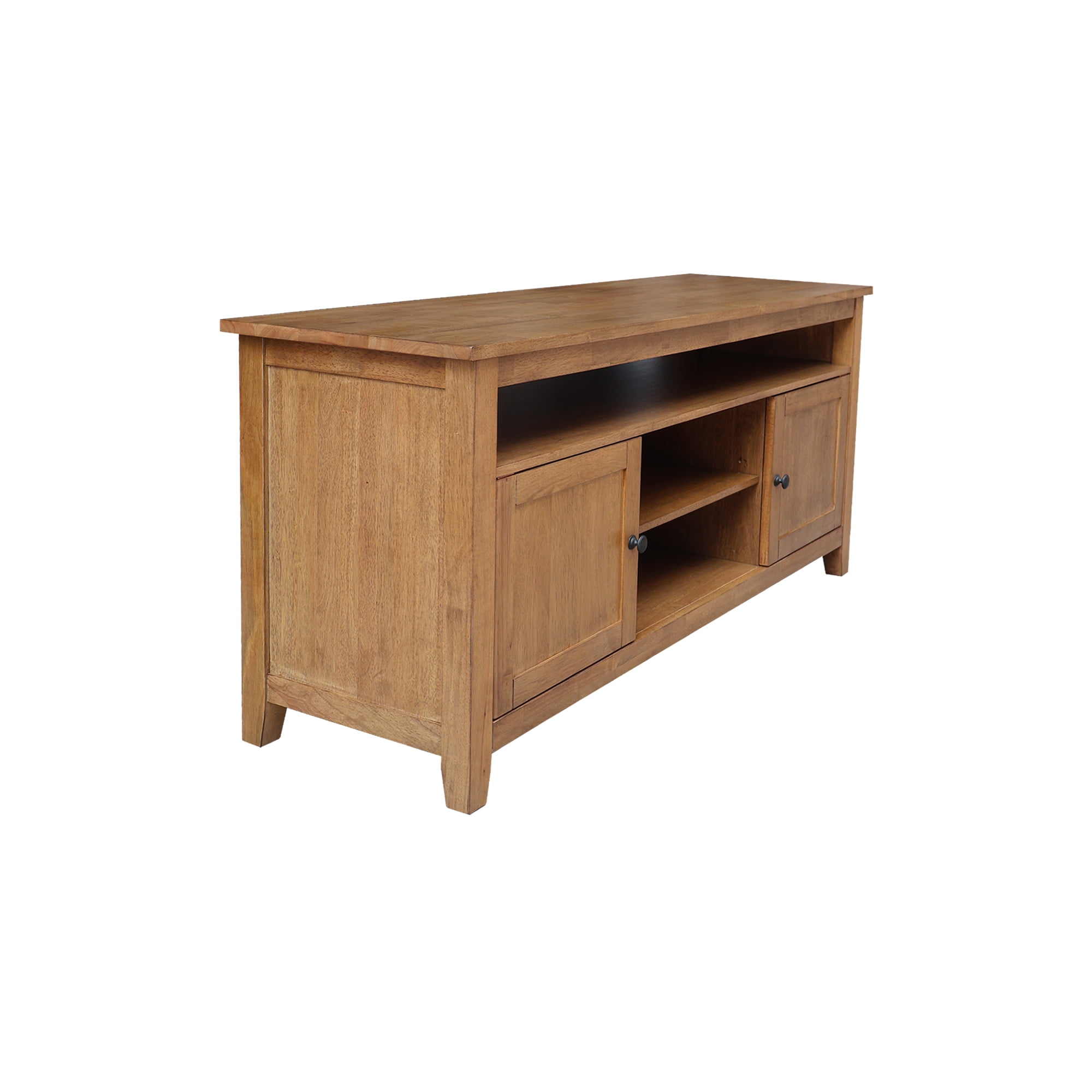 Solid Wood Entertainment / TV Stand with 2 Doors