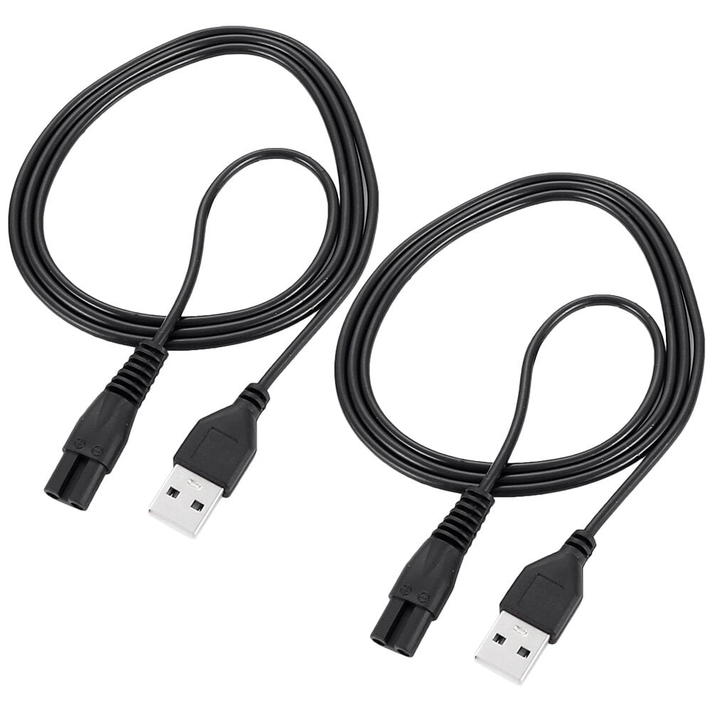 2pcs Razor Power Cord Electric Razor Cord Usb Razor Charging Cable