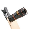 thumbnail image 2 of HD 12x Optical Zoom Camera Telescope Focusing Lens Photo With Clip for iPhone Phone Photography, 2 of 9