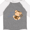 thumbnail image 4 of Inktastic papa's little monkey Boys or Girls Long Sleeve Baby Bodysuit, 4 of 5