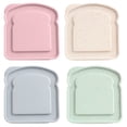 thumbnail image 2 of 4 Pcs Sandwich Boxes, Toast-Shaped Sandwich Containers, Reusable Plastic Sandwich Keepers with Lids, Portable Sandwich Holders, Food Storage Cases for Lunch Prep, 2 of 7