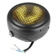 thumbnail image 4 of 7in 55W Motorcycle Grill Headlight Retro Style Halogen Head Lamp High BrightnessYellow Lens, 4 of 5