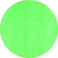 thumbnail image 1 of Ahgly Company Machine Washable Indoor Round Abstract Green Modern Area Rugs, 5' Round, 1 of 4