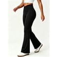 thumbnail image 6 of DENTOYOU Flare Yoga Pants for Women High Waist Butt Lifting Bootcut Pants Workout Sports Leggings Black XS, 6 of 6