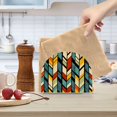 thumbnail image 2 of Yayeee Napkin Holder for Table Kitchen Paper Tissue Organization, Yellow Geometric, 2 of 8