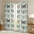 thumbnail image 2 of Erosebridal Moth Blackout Curtains,Animal Moth Curtains & Drapes,Moths Retro Gothic Window Curtains,Rustic Country Butterfly Window Treatments 2 Panels 38"Wx45"L, 2 of 6
