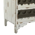 thumbnail image 6 of DecMode 28" x 32" White Wood 2 Drawer Standing Wine Rack, 1-Piece, 6 of 16