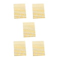 thumbnail image 2 of Wisewang Eye Face Gems Jewels Rhinestone Stickers Bling Beads Forehead Makeup Accessory DIY Nail Art Decorations Wedding Yellow 5Set, 2 of 6