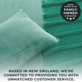 thumbnail image 5 of Great Bay Home Solid Velvet Plush Warm and Cozy Fleece Sheet Set (Queen, Aqua), 5 of 6