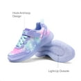 thumbnail image 6 of Dream Pairs Girls' Light-Up Sneakers with Velcro Strap, Colorful Rainbow Design, Comfortable Athletic Shoes for Kids, 6 of 6