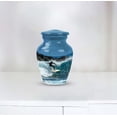 thumbnail image 2 of Surfer Cremation Urn for Human Ashes - Artistic Large Aluminum Urn for Adult Male or Female, Ocean Memorial Keepsake, Surfing Urn for Ashes, 2 of 2