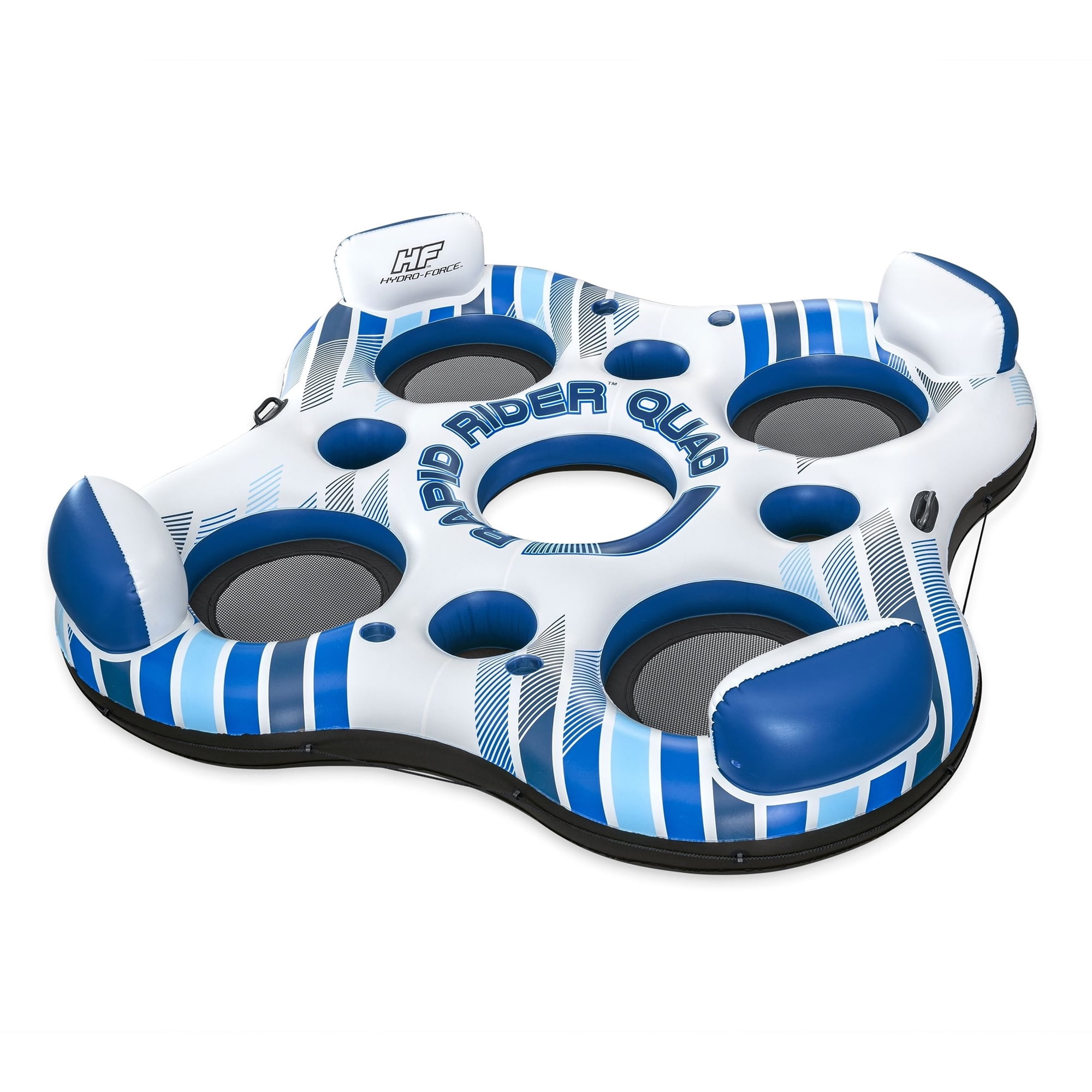 Hydro-Force Rapid Rider Quad Person River Tube with Built In