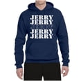 thumbnail image 2 of Wild Bobby Jerry Springer 90's TV Talk Show Host Jerry Jerry Chant Famous People Unisex Hoodie Sweatshirt, Navy, X-Large, 2 of 6