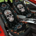 thumbnail image 4 of POLERO Universal 2pcs Front Seat Cover, Dead Day Sugar Skull Print Durable Car Seat Protector, Vehicle Seat Protector for Auto Sedan SUV Truck Auto Accessories, 4 of 7
