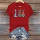 thumbnail image 5 of Mujeres Manga Corta de Verano Tops Día de San Valentín Impreso Cuello Redondo, Camisa de Moda Casual Blusa, 5 of 6