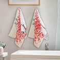 thumbnail image 4 of SKYSONIC 2 Pack Valentines Day Bike Bath Hand Towels, Ultra Soft and Absorbent, Love Tree Decorative Fingertip Face Towel for Home, Bathroom, Kitchen, 28.3"x14.4", 4 of 5
