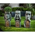 thumbnail image 3 of Maceta con retrato de Pascua, adorno de resina para macetero con retrato de Pascua con luces LED, adorno de resina para jardín ER, 3 of 4