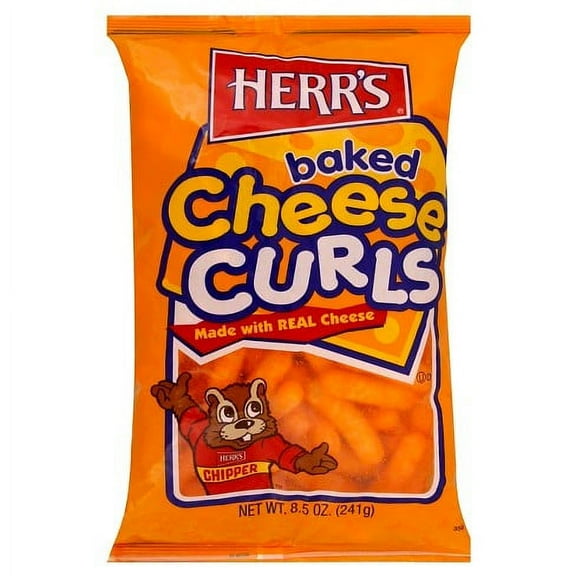 Herr's Baked Cheese Curls 1 Oz. (Pack of 42) by Herr's
