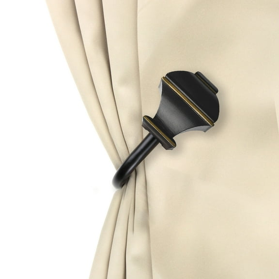 Domovina Arya Curtain Holdback Pair-Color:Black