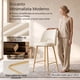 thumbnail image 4 of Juego de 2 Bancos Alto con Patas FurnitureR para Barra de Cocina Beige, 4 of 8