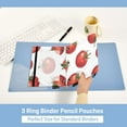 thumbnail image 5 of Ckdifva Tomatoes in White Pencil Pouch 3 Ring Zipper Pencil Case Binder Pockets Clear Top Cosmetic Bag 2 Pack, 5 of 6