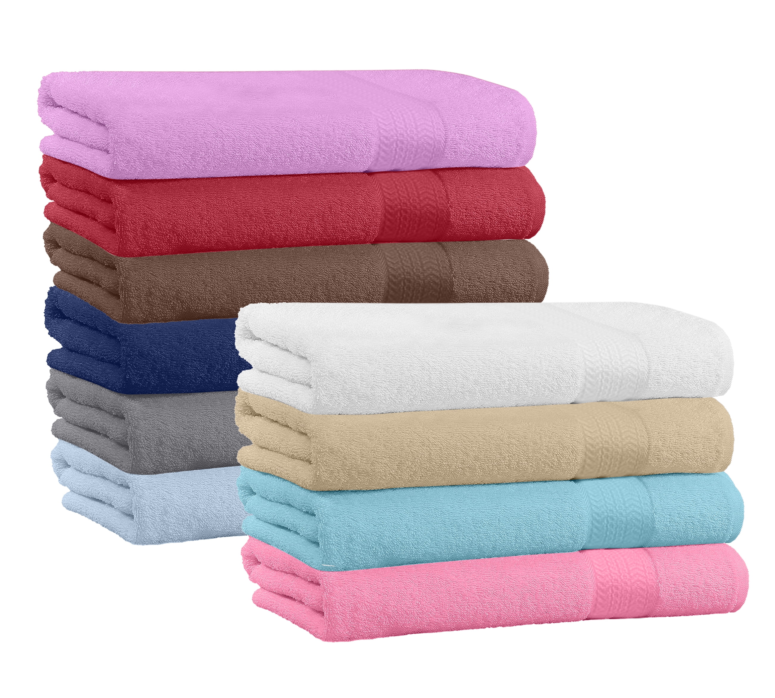 100 Cotton 6Piece Towel Set 6 Bath Towels Super Soft, High Quality