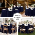 thumbnail image 6 of 8 Pack Round Tablecloths: Stain Resistant Wrinkle Free Circle Table Clothes, Washable Reusable Polyester Table Covers for Wedding Party Birthday Banquet Reception(Navy, 84 Inch), 6 of 16