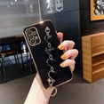 thumbnail image 3 of Love Heart Bracelet Plating Case On For Samsung Galaxy A52 A53 A73 A13 A32 4g 5g Chain Silicone A 52 32 13 73 A72 A23 A33 Cover, 3 of 5
