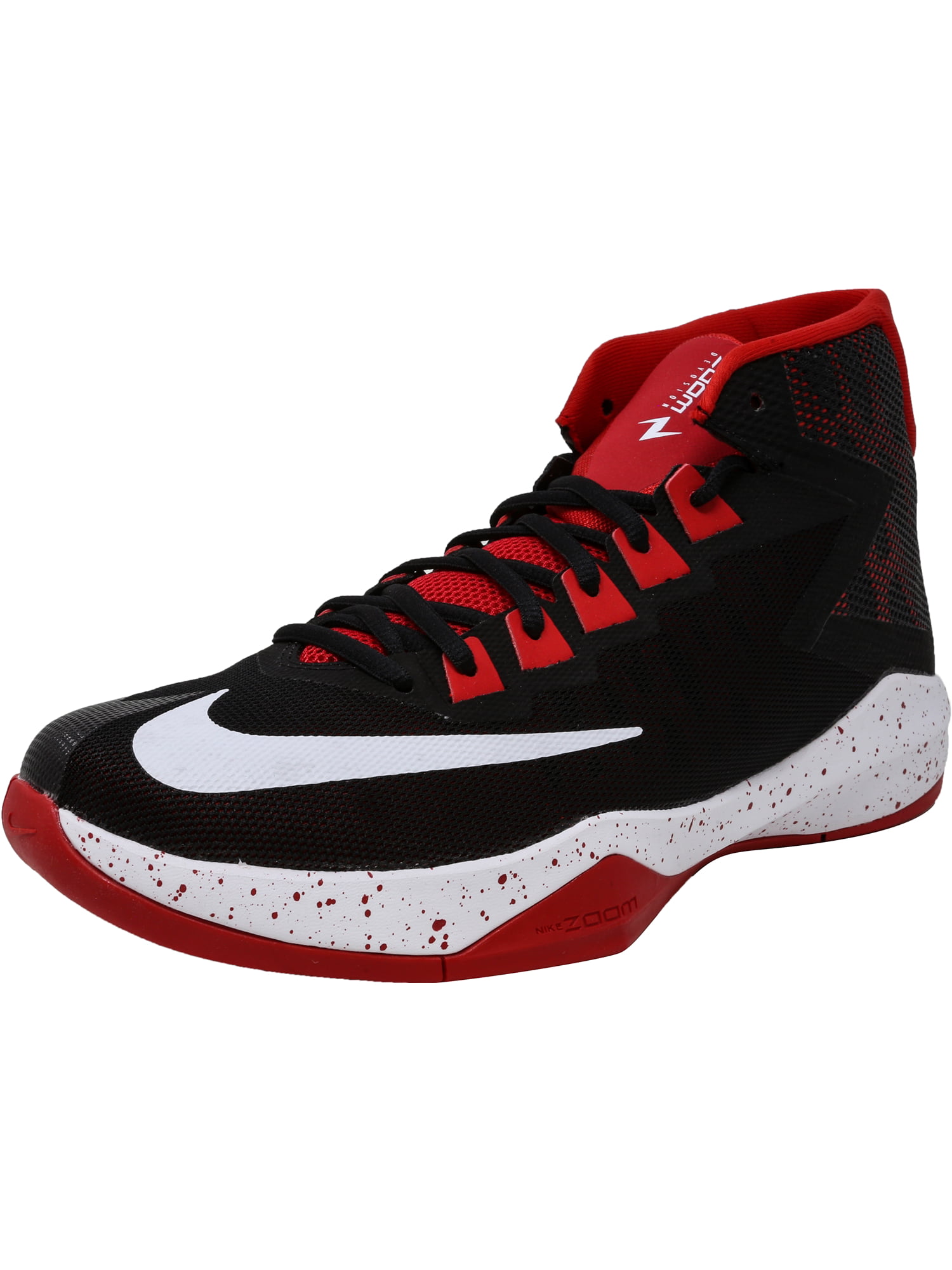 red and black basketball shoes