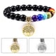 thumbnail image 4 of Pulsera 7 Piedras Naturales - Hecha a Mano - Joyas para Hombres y Mujeres - Pulsera de Piedras Naturales - Piedras de 8mm - Todas Las Piedras de Nuestras Pulseras Son Naturales, 4 of 5