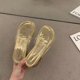 thumbnail image 1 of ¡Novedad de 2023! Zapatillas de tacón grueso a la moda, zapatos de marca para mujer, sandalias transparentes de PVC, zapatos de verano deslizantes con punta cuadrada, zapatillas para mujer 39 Gao Jinjia LED, 1 of 2