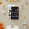 thumbnail image 5 of Halloween Hand Towel Set of 2, Hey Boo Hand Towels, 18x26 Inch, Scary Pumpkin Towel for Bathroom Home Kitchen, Soft Towel Fall Halloween Holiday Decoration, Black Cat Bats Decor Towels, 5 of 6