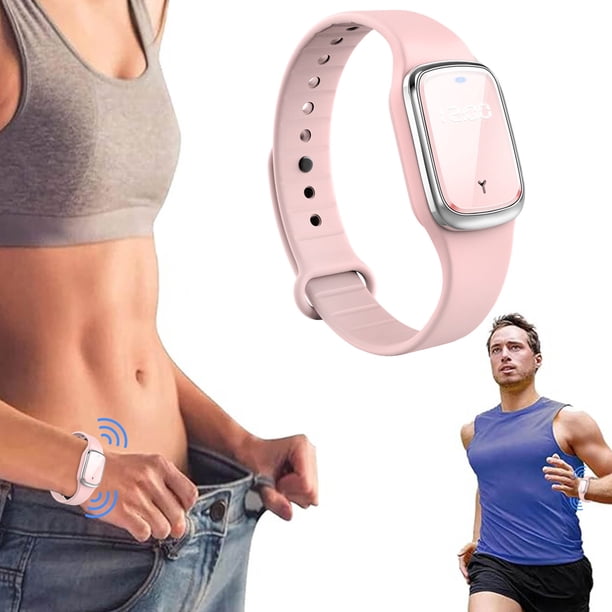 Pulsera deportiva ultrasónica para adelgazar, pulsera electrónica con reloj y recargable por USB.