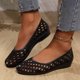 thumbnail image 1 of MKLEKYY Sandalias de Plástico para Mujer, Zapatos Casuales de Moda, Nuevo Patrón, Color Sólido, Cuña Hueca, Cómodas y Sin Sandalias, 1 of 4