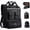 Black, variant on Heavy Duty Tool Backpack for Men 18 Inch Waterproof Multi Pocket Organizer with Adjustable Straps