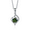 darkgreen, variant on 1ct D Color VVS1 Moissanite Pendant Necklace for Women, Four-pronged Pink/Blue/Yellow Diamond Necklaces, Jewelry Gifts for Wife Mom with Certificate