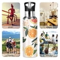 thumbnail image 7 of Yayeee 20oz Insulated Water Bottle Double Wall Stainless Steel with Flip Straw Lid, Orange Slices, 7 of 7