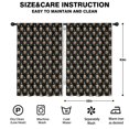 thumbnail image 2 of Blackout Kids Curtains,Black Bigfoot and Tree Pattern Childrens Insulated Curtains Set Of 2,Bedroom Essentials,Toddler Room Decor 42x63in(106x160cm), 2 of 5