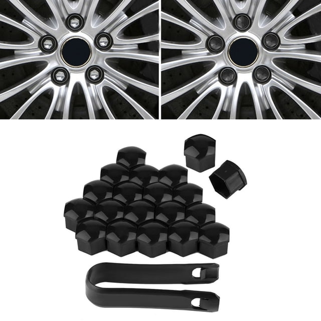 20pcs 19mm Car Wheel Nut , Auto Hub Screw Cover, Nylon PA66, Prevent Rusting