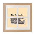 thumbnail image 1 of African Large Fish Alligator Frame Wall Tabletop Display 4 Openings Picture, 1 of 3