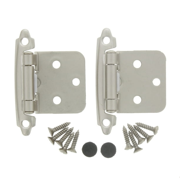 Bulldog Hardware Hinge, Satin Nickel, 2 Pack