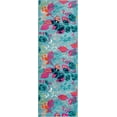 thumbnail image 4 of Unique Loom Azalea Collection Area Rug - Indica (2' x 6' Runner Aqua/Navy Blue), 4 of 4
