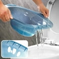 thumbnail image 2 of Dmxedts Toilet Seat Sitz Bath, Large-Capacity Portable Basin with Anti-Overflow Design, Universal Fit for Most Toilets,  Blue, 2 of 7