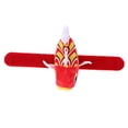 thumbnail image 3 of WASHWEPE Kids Bracelet Slap Bracelet Red Plush 1Set for Decoration at Kindergarten Performances, 3 of 5