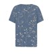 thumbnail image 5 of Fiudx Ofertas Flash Del Día Camiseta con Botones y Cuello En V de Manga Corta Estampada a La Moda para Mujer, 5 of 5