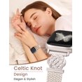 thumbnail image 5 of Wearlizer Slim Braided Magnetic Band Compatible with Apple Watch Band 38/40/41/42/44/45/46/49mm Women, Thin Stretchy Nylon Celtic Knot Dressy Strap for iWatch Series 11 10 9 8 7 6 5 4 SE Ultra 3 2 1, 5 of 8