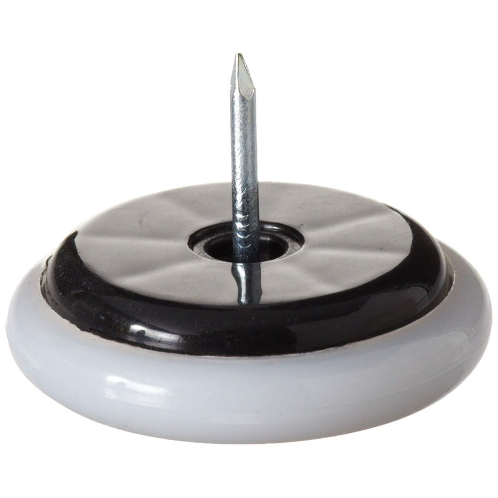 9513 11/2Inch Nail On Cushioned Furniture Glides, Plastic Base, 4