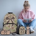 thumbnail image 2 of KEIAHUAN Deer Camo Bow Print Back Pack Backpacks Set for Girls with Lunch Box Pencil Bag Water Bottle Holder -17 Inch School Backpack for Girl 4 Pcs Daypack Travel Bag for Kids 8-12, 2 of 7