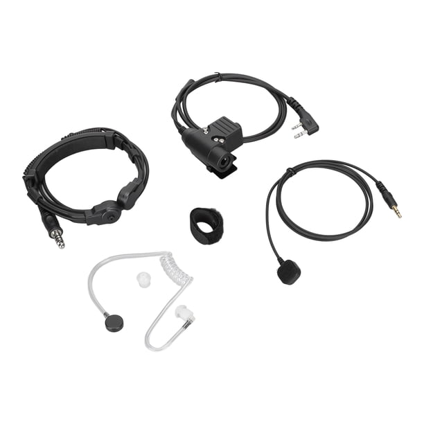 Auriculares Con Micrófono De Garganta, PTT U94 Portátil Resistente Y Auriculares Con Control De Garganta De 7,1 Mm Alta Resistencia Y Alta Flexibilidad Para TK-3107